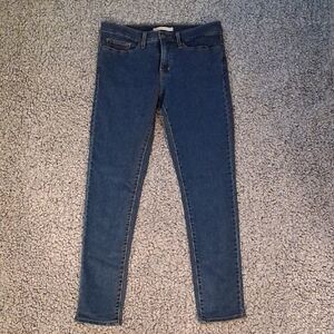 Levis Denim Blue Skinny Jeans for Women